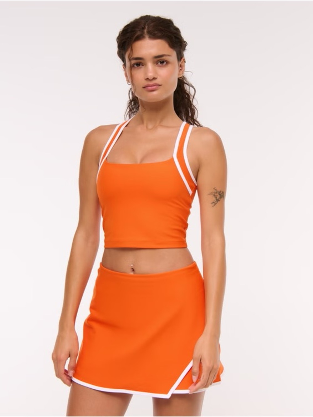 Abercrombie YPB SculptLux Orange Active Top